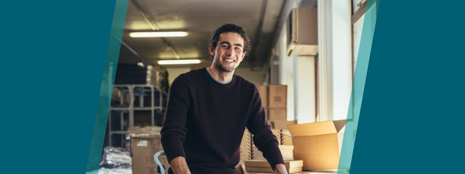 Business owner in his warehouse